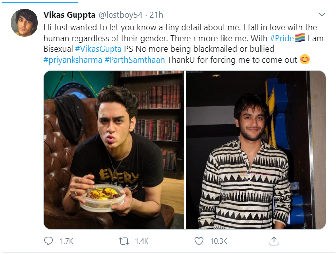 I am bisexual, reveals Vikas Gupta, says he is done with ‘hiding his emotions’