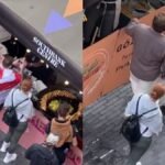 On Camera: Anti-Immigration Protestor In UK Caught Having ‘Pyaaz Pakode’ At Indian Food Stall Mid-Protest; Sparks Memefest