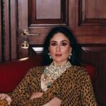 Kareena Kapoor Khan Gives Off ‘Queen Energy’ In Leopard Print Sabyasachi Cape Saree; Styled By Rhea Kapoor, Bebo Flaunts Massive Maharani Choker