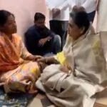 Sunetra Pawar Chooses To Sit On Floor With Bodyguard Vidip  Jadhav’s Family, Shares Grief After Ajit Pawar’s Tragic Plane Crash; Video